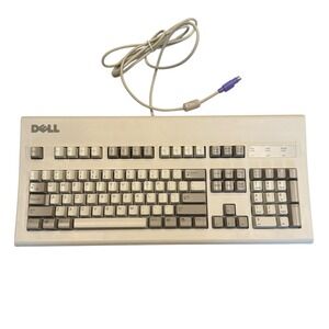 Dell AT101W GYUM90SK Mechanical Keyboard BSI 7179 Part 4 1990 Untested